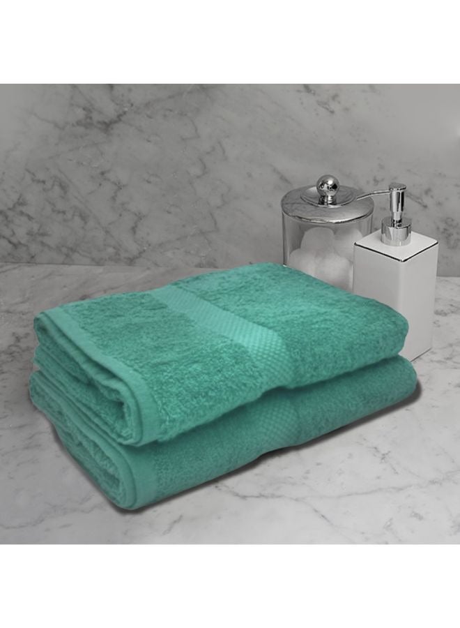 BYFT Gardenia (Green) Premium Hand Towel (50 x 100 Cm -Set of 1) 100% Cotton, Highly Absorbent and Ultrasoft Bath Linen with Diamond Dobby -550 Gsm - Image 1