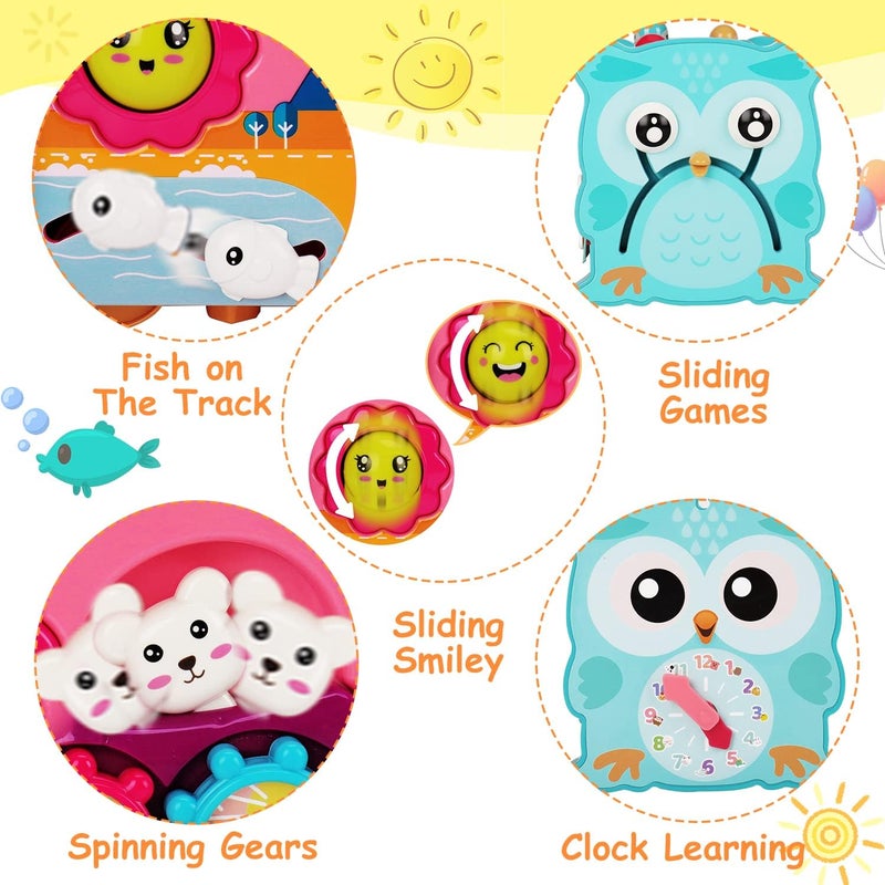 Kidzilla 8 in 1 Montessori Hammering Pounding Toys for 1 2 Year Old Educational Fishing Game Xylophone Shape Sorter Developmental Learning Toy Motor Skill Toddler Activity Age 2-4 Boy Girl Easter Treat Gift - Image 4