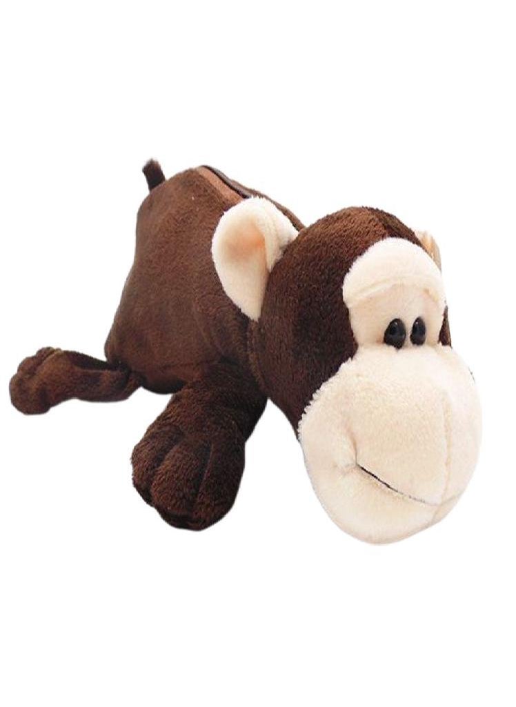 Eckek - Gift Creative Lion Pen Pouch Elephant Stationery Bag Cosmetic Bag Pencil Case Plush Pencil Bags - Image 1