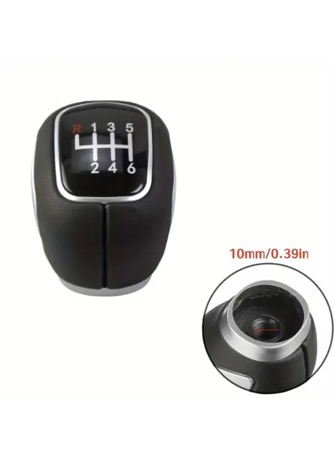 Automatic Car PU Leather Gear Shift Knob 10mm Red Black 5 Speed 6 Speed Manual Transmission Shift Handle For Chevrolet Cruze 2009 2010 2011 2012 2013 2014 2015 - Image 5