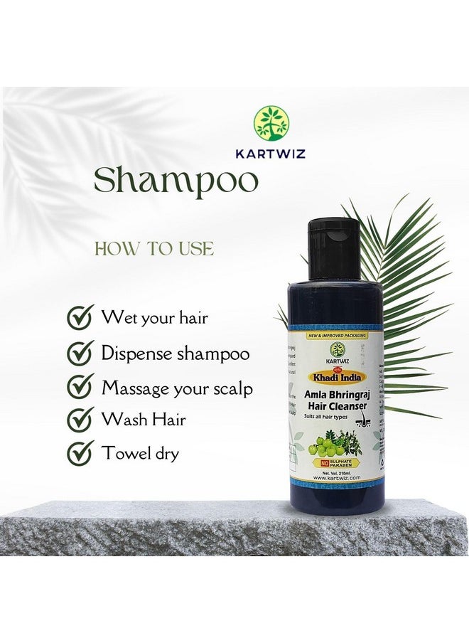 Khadi Natural Herbal - Amla And Bhringraj Shampoo (840 Ml) - Image 1