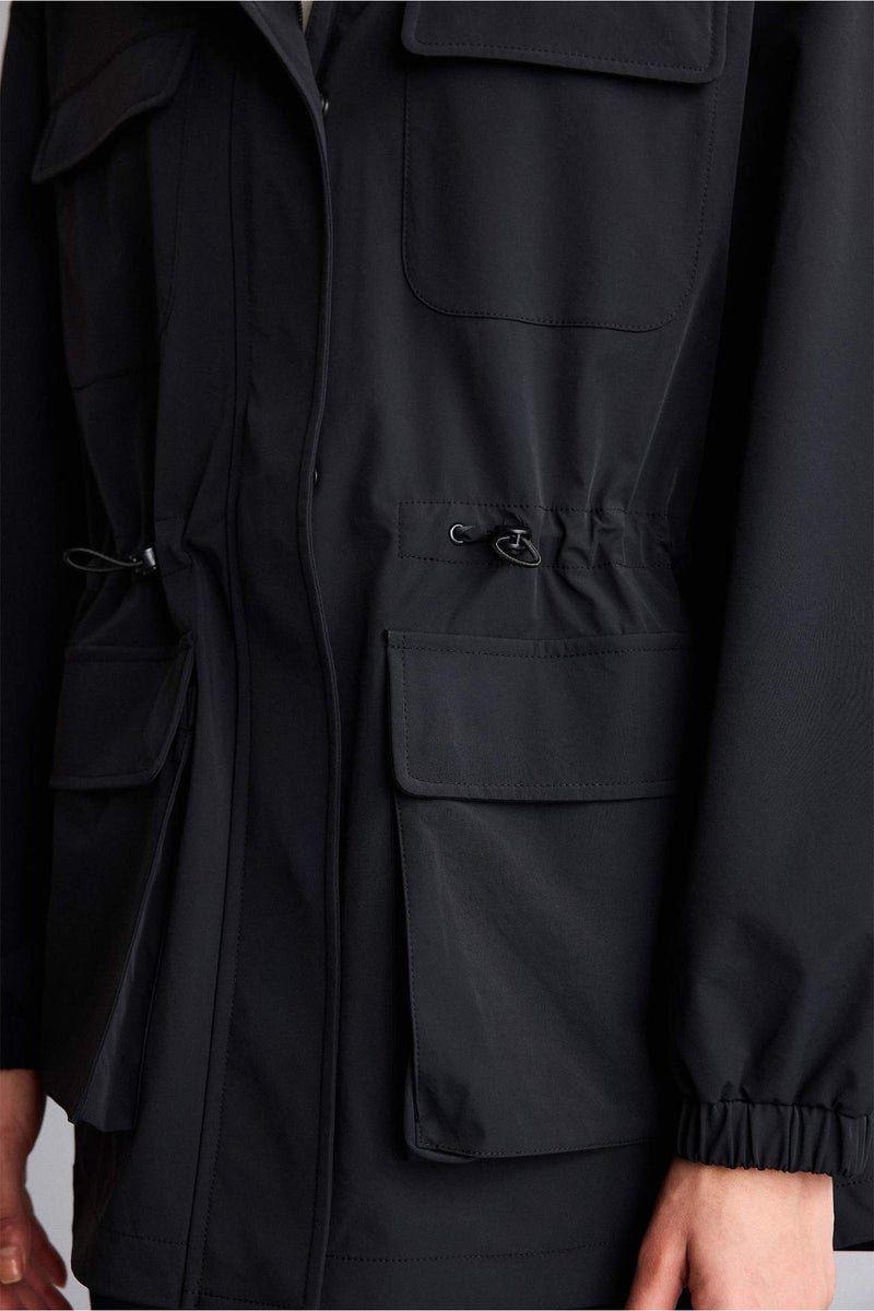 DeFacto Regular Fit Waterproof Windproof Zip-Up Hooded Jacket - Image 4