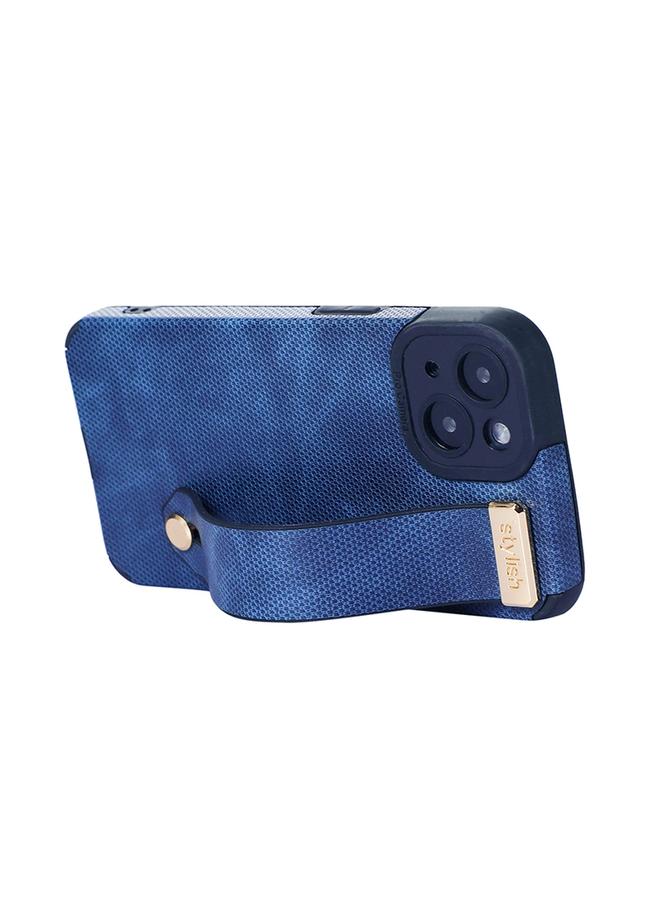 S-TOP Case For iPhone 14 Pro Max Wrist Strap TPU Leather Phone Case - Image 3