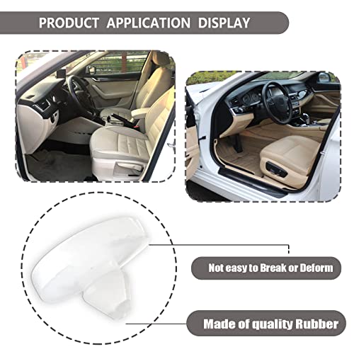 TEMI 12 Pieces Brake Switch Stopper, Car Brake Light Switch Stopper Brake Switch Pad Automotive Clutch Pedal Stopper 90541-06036(White)) - Image 4