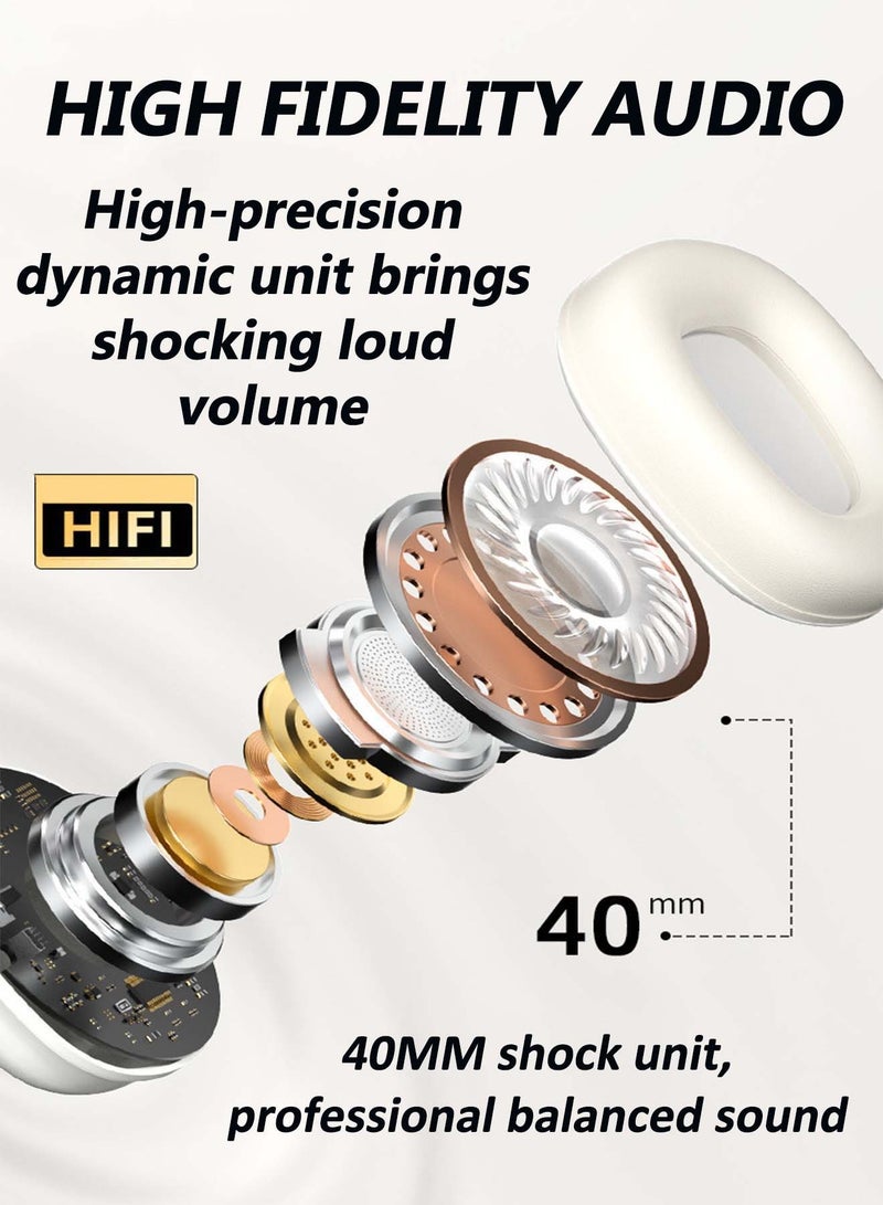 باور_لايف سماعات رأس لاسلكية SY-T1 مع ميكروفون قابل للفصل ومضاد للضوضاء، وتأثير صوتي ثلاثي الأبعاد، وجودة صوت عالية الدقة، وسماعات رأس قابلة للطي والتدوير - Image 2