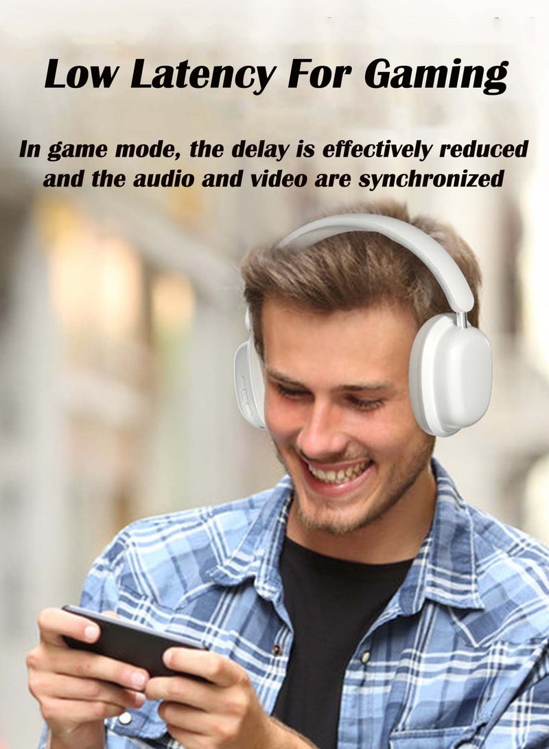 باور_لايف سماعات رأس لاسلكية SY-T1 مع ميكروفون قابل للفصل ومضاد للضوضاء، وتأثير صوتي ثلاثي الأبعاد، وجودة صوت عالية الدقة، وسماعات رأس قابلة للطي والتدوير - Image 5