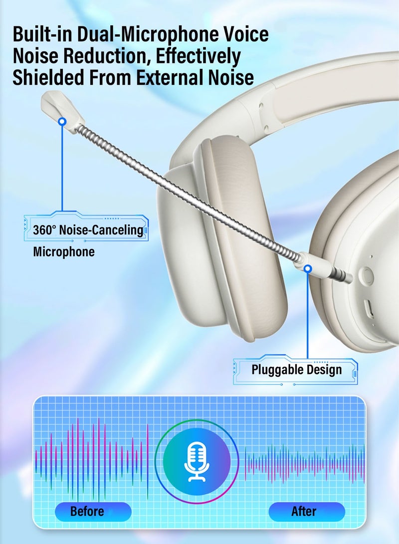 باور_لايف سماعات رأس لاسلكية SY-T1 مع ميكروفون قابل للفصل ومضاد للضوضاء، وتأثير صوتي ثلاثي الأبعاد، وجودة صوت عالية الدقة، وسماعات رأس قابلة للطي والتدوير - Image 4