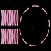 Maicican 20PCS Car Wheel Reflective Decorative StripNight Safety Warning StickersCarsMotorcyclesBicycles are Applicable Colorful and Diverse a Street the Most Beautiful Car Light Pink - Image 2