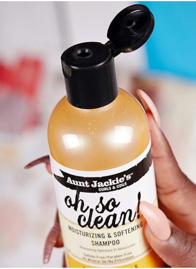 Aunt Jackie's Curls Coils Oh So Clean Moisturizing and Softening Shampoo 355 ml  - Image 3