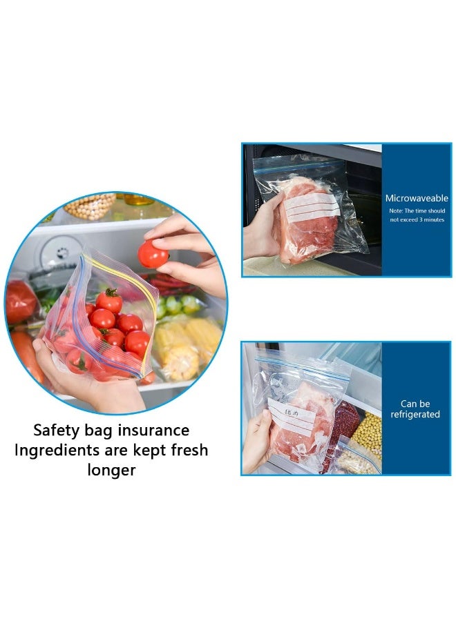 Bukela 65-Piece Reusable Food Storage Bags Set | BPA-Free Bags for Freezer, Snacks, Fruits, Vegetables, Meats | Eco-Friendly Bags in Various Sizes - Image 5