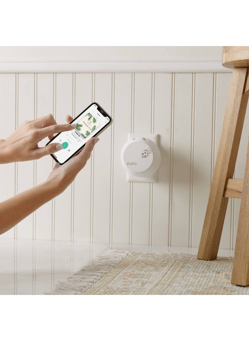 Thymes Thymes Pura Smart Home Plug-in Diffuser Kit - Pura Diffuser Refills with a Fresh Home Fragrance (V3 Pura Device + 2 Frasier Fir Refills)  - Image 5