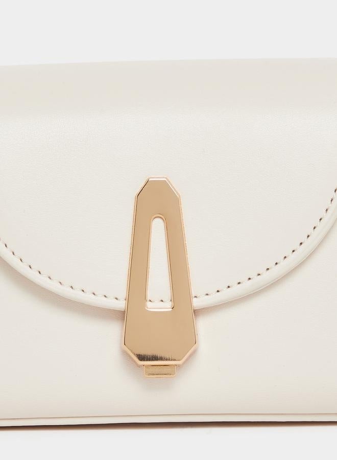 Styli Buckle Accent Handbag with Dual Handle  - Image 5