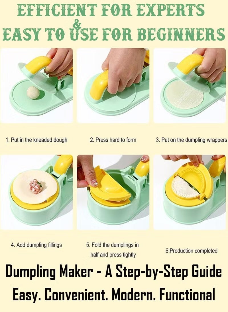 أرام 3 في 1 صانع فطائر عجين مكبس وعفن الخبز لصنع قطايف، فطاير، ساموسا، موموس وأكثر من ذلك بكثير، أداة خبز ممتازة، مريح وسريع - Image 3