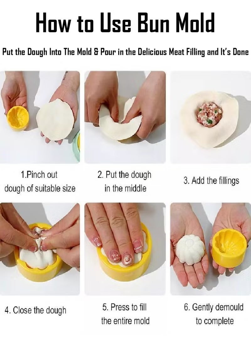 أرام 3 في 1 صانع فطائر عجين مكبس وعفن الخبز لصنع قطايف، فطاير، ساموسا، موموس وأكثر من ذلك بكثير، أداة خبز ممتازة، مريح وسريع - Image 4