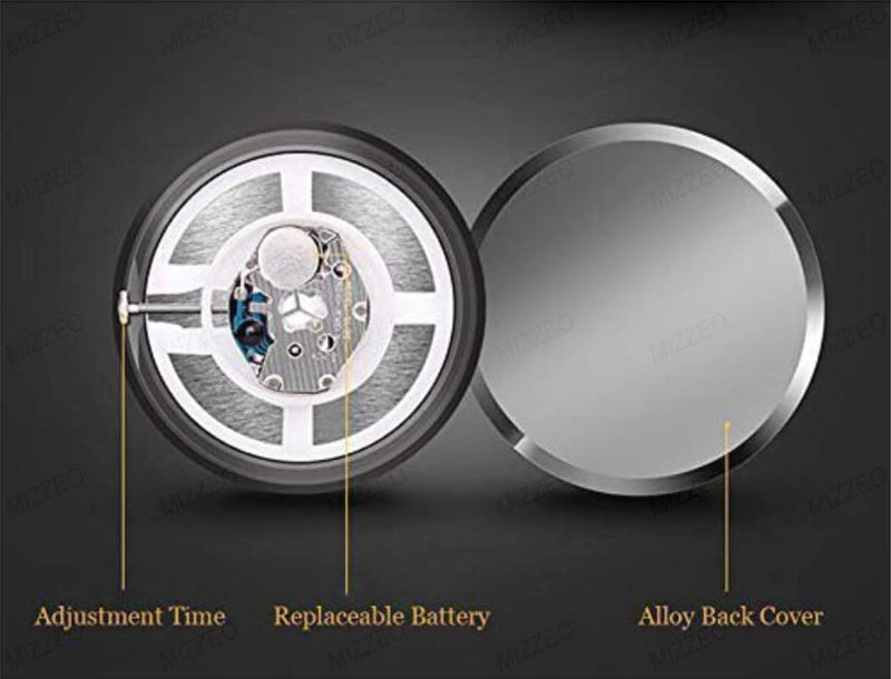 MIZZEO Mini Vehicle Dashboard Clock & AC Vent Car Clock, Analogue Clock with Vent Clip Compatible with MG Astor - Image 5
