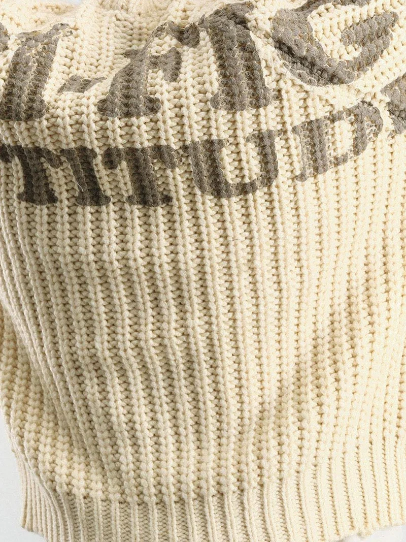 جيستو GIESTO Thick Ribbed Comfort Fit Crew Neck Sweater