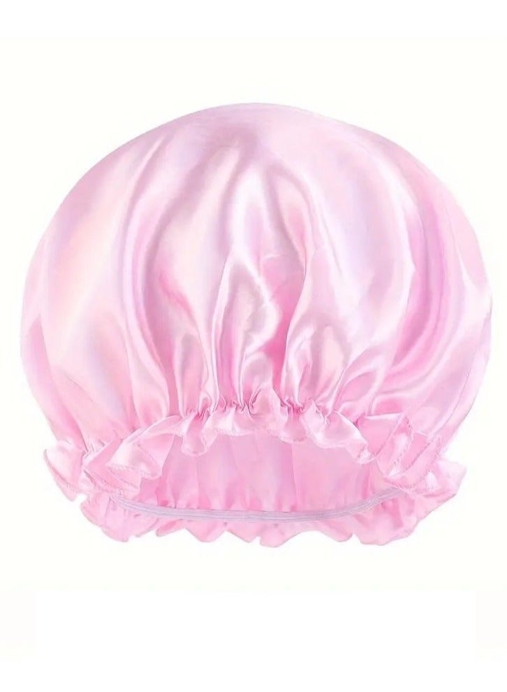 Western Hair Bonnet Set - 2 Pieces - Soft u0026 Durable for Sleeping and Showering - satin bonnet, hair bonnet, sleeping bonnet, shower bonnet, curly hair bonnet, long hair bonnet, short hair bonnet, soft bonnet, durable bonnet, hair care. - Image 2