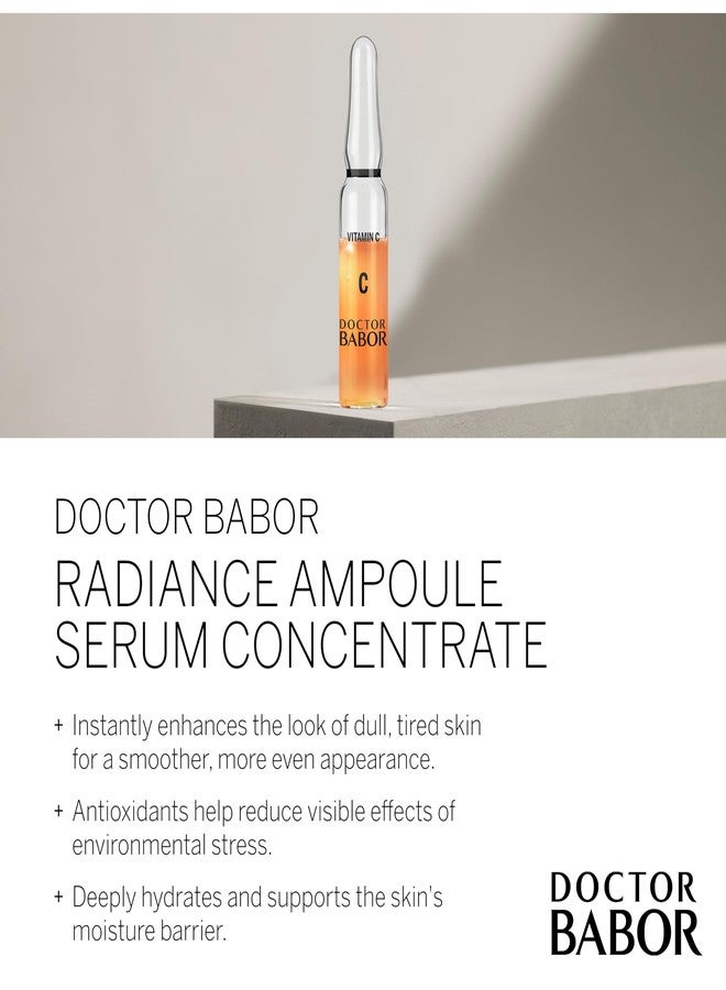 Babor أمبولات إشراقة دكتور بابر، علاج بفيتامين C بنسبة 20%، مع حمض الهيالورونيك، جرعة عالية، مقلل لبقع صبغة الوجه، لبشرة أكثر نعومة مع إشراقة، ضد التجاعيد، 100% نباتي، 7 × 2 مل - Image 2