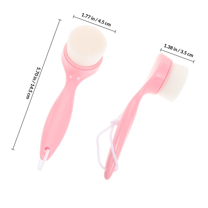 Facial Cleansing Brush with Soft Bristles for Gentle Skin Exfoliation and Makeup Removal - Image 2
