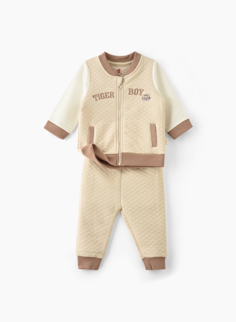Elegant Kids طقم حديثي الولادة للأولاد 2 قطعة - طقم علوي وسفلي - Image 1
