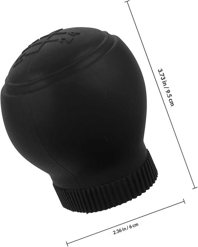 2pcs Silicone Vehicle Shift Knob Cover for 5-Speed Manual Transmission, Round Anti-Slip Gear Shift Handle Protector, Universal Car Interior Accessories for Cars and Trucks - Image 2