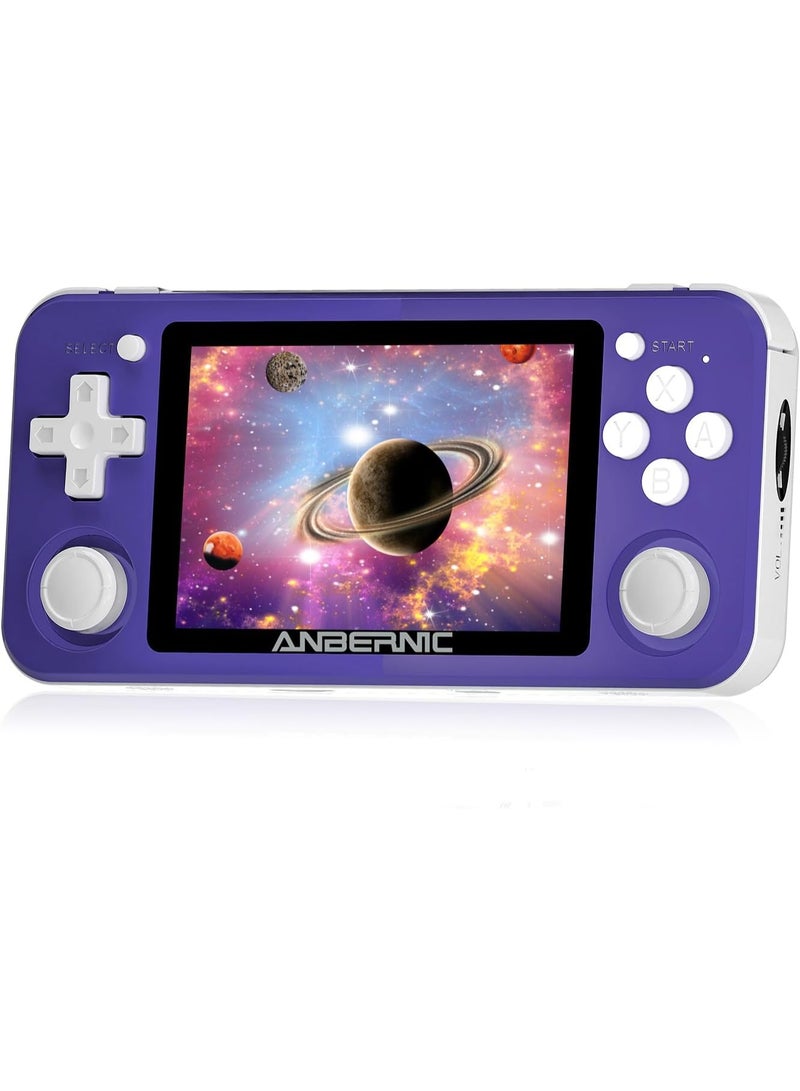 ANBERNIC  وحدة تحكم الألعاب المحمولة RG351P - شاشة IPS بحجم 3.5 بوصة، نظام لينكس مفتوح المصدر، معالج RK3326 بسرعة 1.5GHz، بطارية 3500mAh، أكثر من 2500 لعبة كلاسيكية، تدعم PSP/N64/PS1 - جهاز ألعاب محمول - Image 1