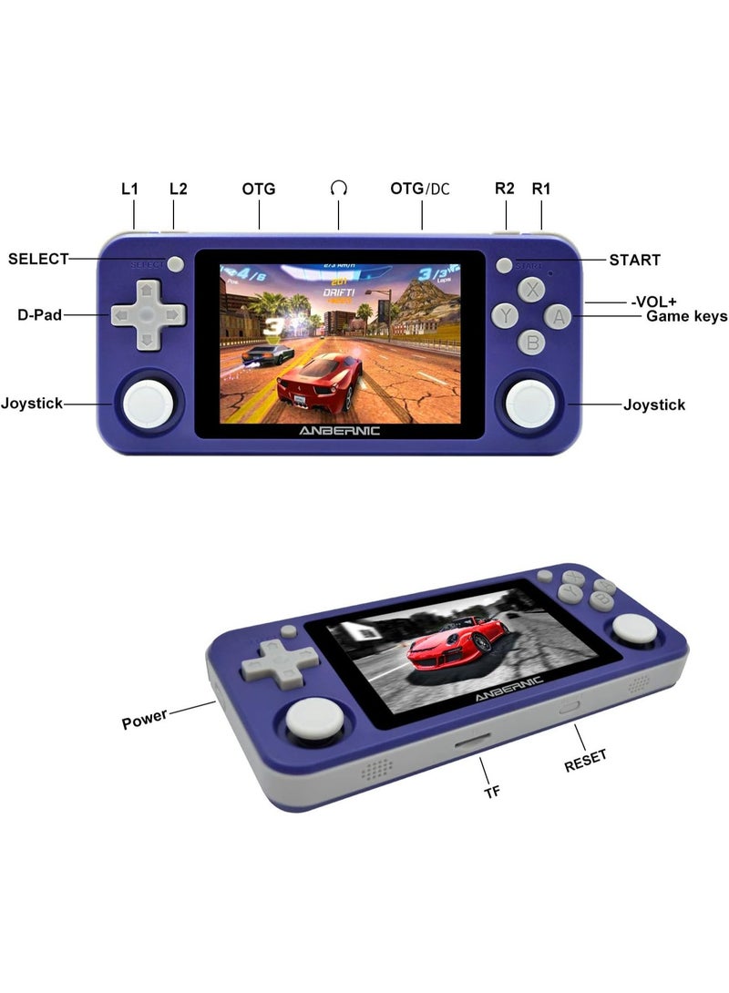 ANBERNIC  وحدة تحكم الألعاب المحمولة RG351P - شاشة IPS بحجم 3.5 بوصة، نظام لينكس مفتوح المصدر، معالج RK3326 بسرعة 1.5GHz، بطارية 3500mAh، أكثر من 2500 لعبة كلاسيكية، تدعم PSP/N64/PS1 - جهاز ألعاب محمول - Image 5