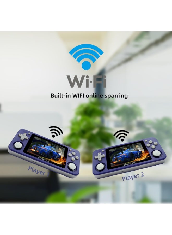 ANBERNIC  وحدة تحكم الألعاب المحمولة RG351P - شاشة IPS بحجم 3.5 بوصة، نظام لينكس مفتوح المصدر، معالج RK3326 بسرعة 1.5GHz، بطارية 3500mAh، أكثر من 2500 لعبة كلاسيكية، تدعم PSP/N64/PS1 - جهاز ألعاب محمول - Image 4