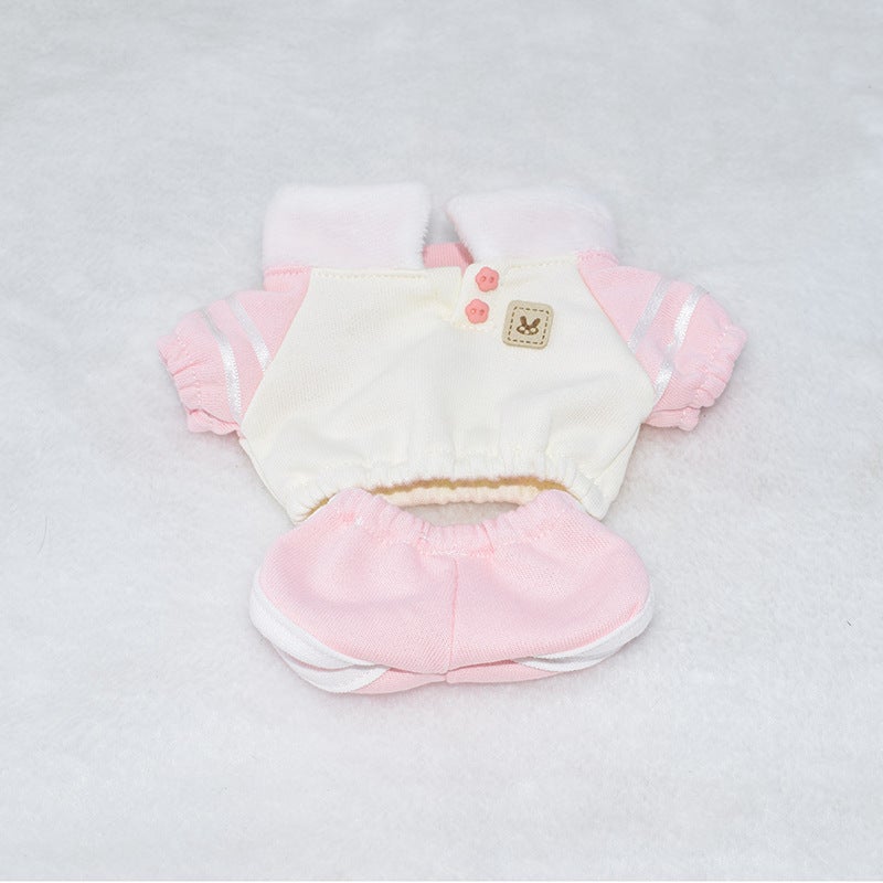 Cotton Dolls 10cm 20cm Sweatshirt Outfits 20cm pink 2 piece set