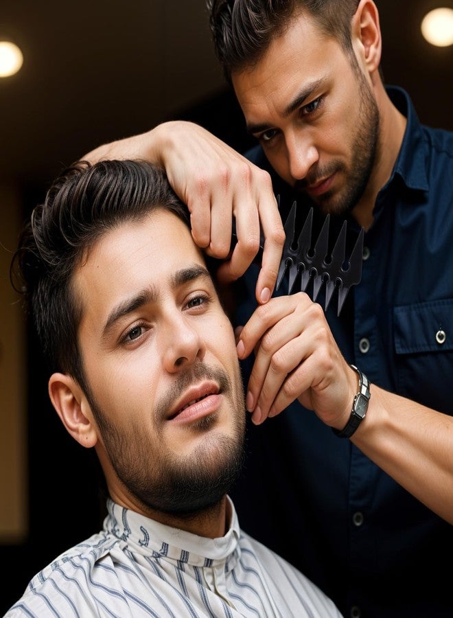 Hariendny Hair Wide Tooth Comb - Double Sided Detangling Comb for Men's Hairstyling - Image 5