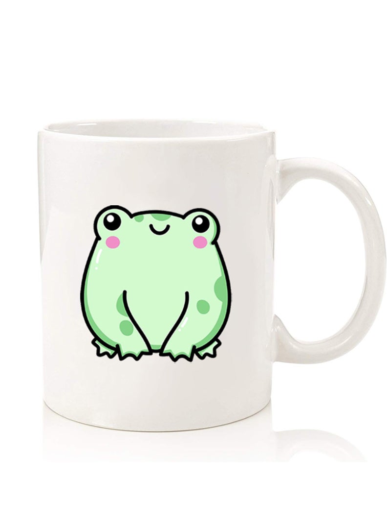 Theodor Premium Quality Two Sided Printed Coffee Mug Tea Cup For Home Office, Kids Men Women frog - Image 1