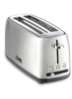 XPER 4 Slice Toaster 1550W Steel XPTO-950-24