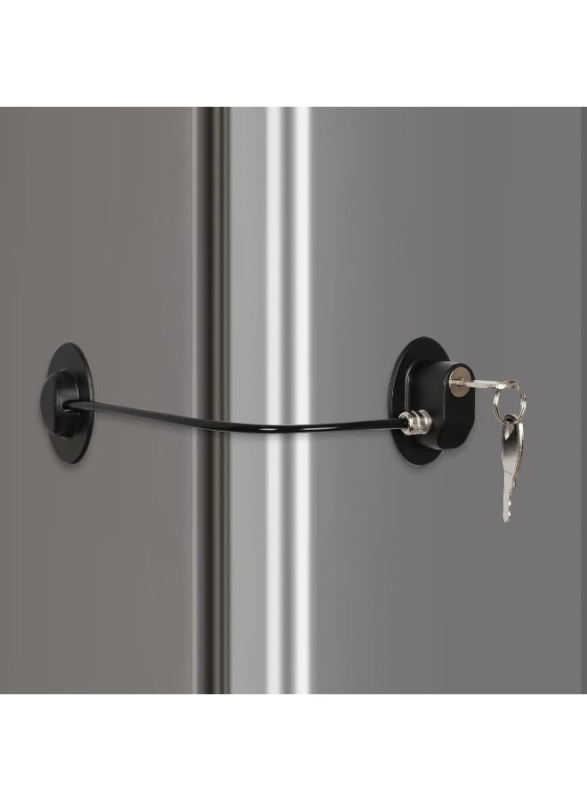 REZIPO - Refrigerator Door Lock with 2 Keys, File Drawer Lock, Freezer Door Lock and Child Safety Cabinet Lock - Image 1