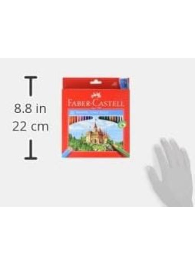 Faber-Castell Eco-Friendly Colouring Pencils, Pack of 48, Sharpener, Carton Box - Image 3