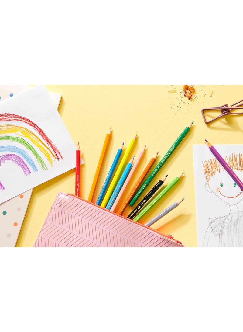 Faber-Castell Eco-Friendly Colouring Pencils, Pack of 48, Sharpener, Carton Box - Image 5