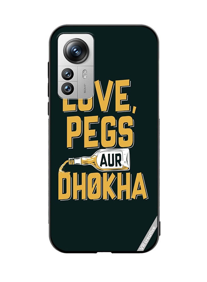 VR CREATIVE Protective Case Cover For Xiaomi 12X Love Pegs Aur Dhoka Design Multicolour - Image 1