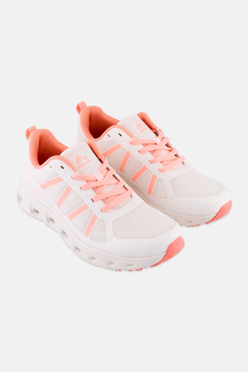 RBX Women Lace Up Brand Logo Training Shoes, Multicolor - Image 1