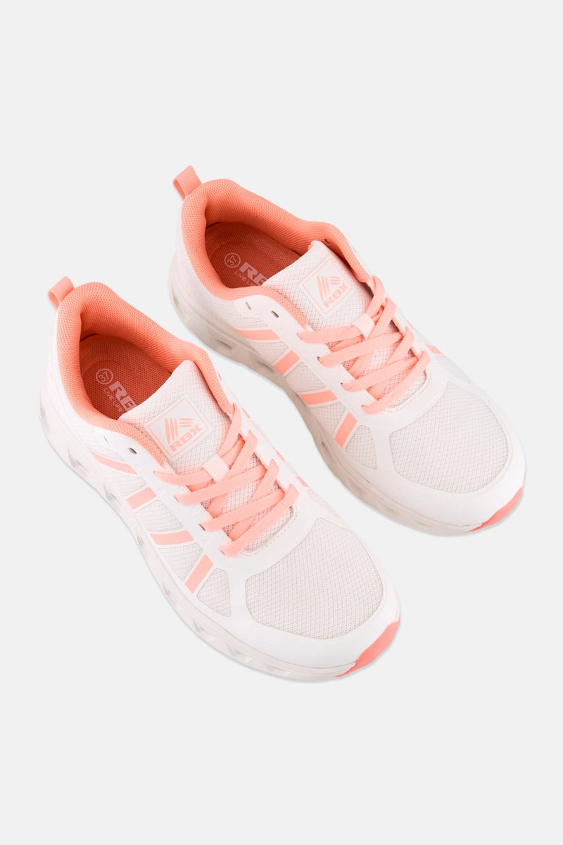 RBX Women Lace Up Brand Logo Training Shoes, Multicolor - Image 4