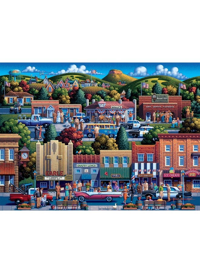 بافلو جايمز ألعاب الجاموس - إريك دودل - ماونت إيري، كارولاينا الشمالية - مايبيري - أحجية الصور المقطوعة المكونة من 1000 قطعة للبالغين، أحجية مليئة بالتحديات، مثالية لأمسيات اللعب - حجم الأحجية النهائي 26.75 × 19.75 - Image 1