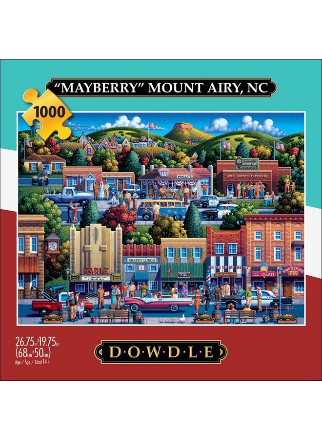 بافلو جايمز ألعاب الجاموس - إريك دودل - ماونت إيري، كارولاينا الشمالية - مايبيري - أحجية الصور المقطوعة المكونة من 1000 قطعة للبالغين، أحجية مليئة بالتحديات، مثالية لأمسيات اللعب - حجم الأحجية النهائي 26.75 × 19.75 - Image 2