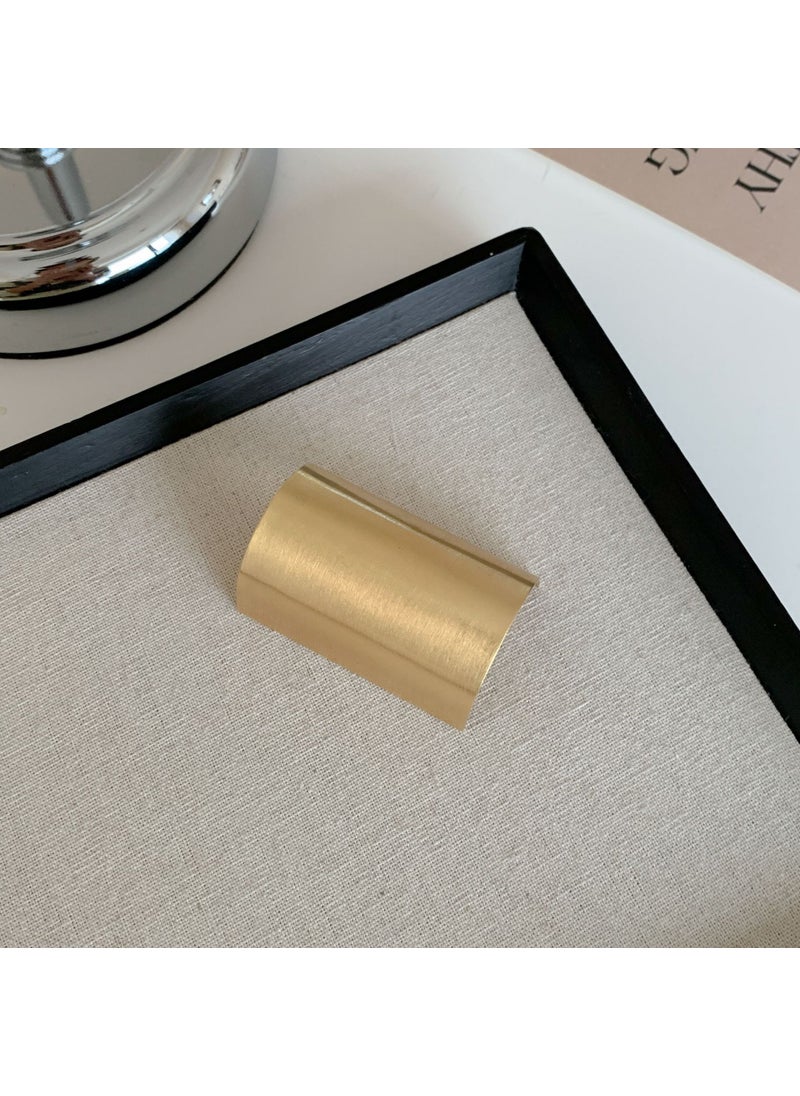 Generic Korean Metal Hair Clip High Ponytail Buckle 3739-2-gold glossy hair hook 