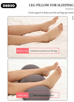 DUNISO Leg Pillow, Leg Elevation Wedge Pillow, Leg and Knee Foam Support Pillow Relieve Sciatica, Back, Knee, Joint and Pregnancy Pain  - Image 2