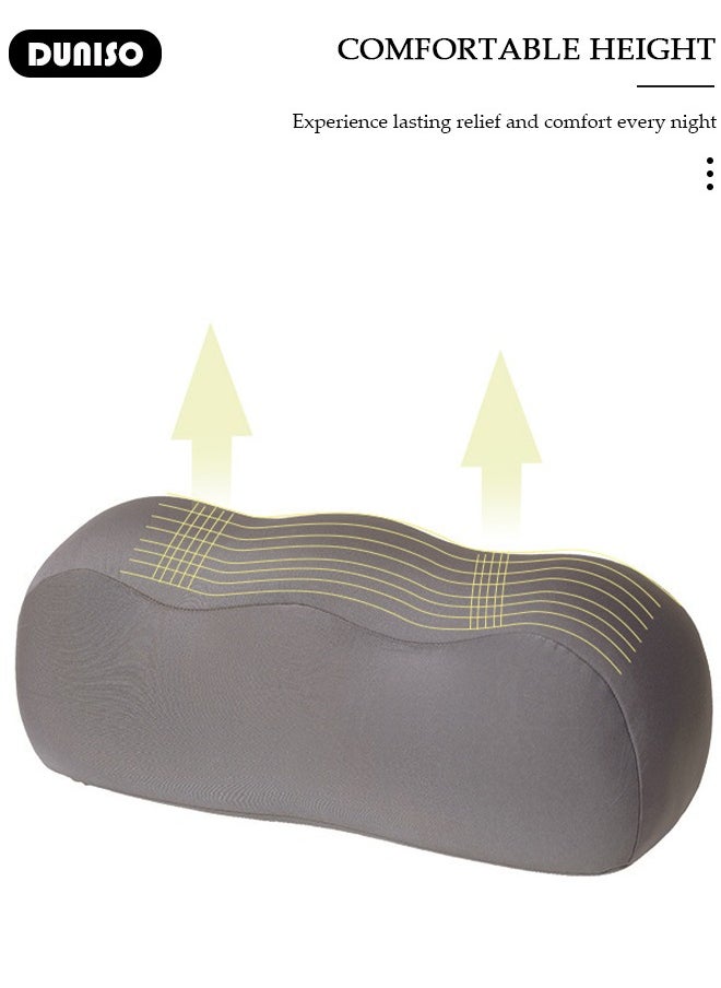DUNISO - Leg Pillow, Leg Elevation Wedge Pillow, Leg and Knee Foam Support Pillow Relieve Sciatica, Back, Knee, Joint and Pregnancy Pain - Image 1