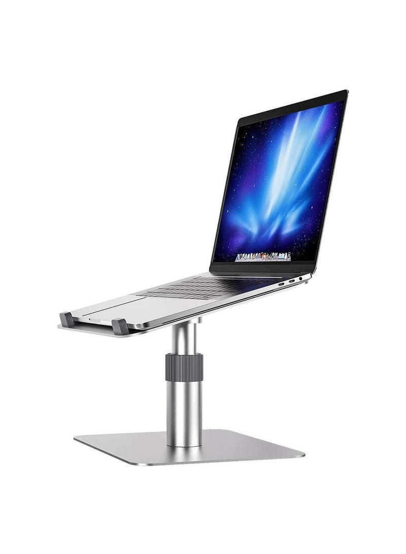 Cool Baby COOLBABY Aluminum Alloy Lifting Laptop Stand Height Adjustable Laptop Stand Ergonomic Design 15° Tilt 360° Rotation Laptop Stand for 10 to 16 inch Laptop - Image 1