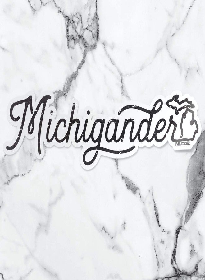 Nudge Printing Michigander Michigan Car Decal Bumper Sticker Laptop Sticker Auto Emblem - Image 2