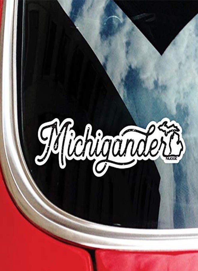 Nudge Printing Michigander Michigan Car Decal Bumper Sticker Laptop Sticker Auto Emblem - Image 4