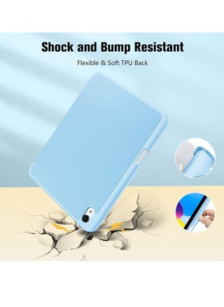 Case for iPad 10th Generation 10.9 Inch (2022 Model), Slim Stand Hard Back Shell Cover with Auto Wake/Sleep Function, Blue Color – Lightweight, Durable Protection, Shockproof, Scratch-Resistant, Perfect Fit for Daily Use - pzsku/ZE6EA7CEB9D5365F87DA6Z/45/_/1739907463/bf8e407b-0747-4c0a-a515-fb93a32803b9