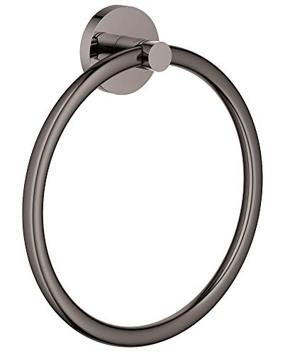 Grohe Essentials Towel Ring Hard Graphite - Image 3