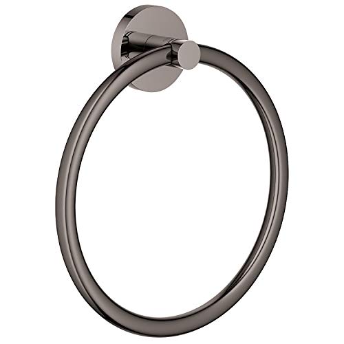 Grohe Essentials Towel Ring Hard Graphite - Image 1