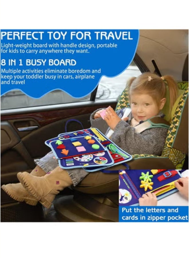 general Toddler Busy Board Montessori Toys for 1 2 3 4 Year Old, Sensory Board Educational Activities for Learning Fine Motor Skills, Gifts for Girls Boys, Travel Toys for Airplane Car - Image 4